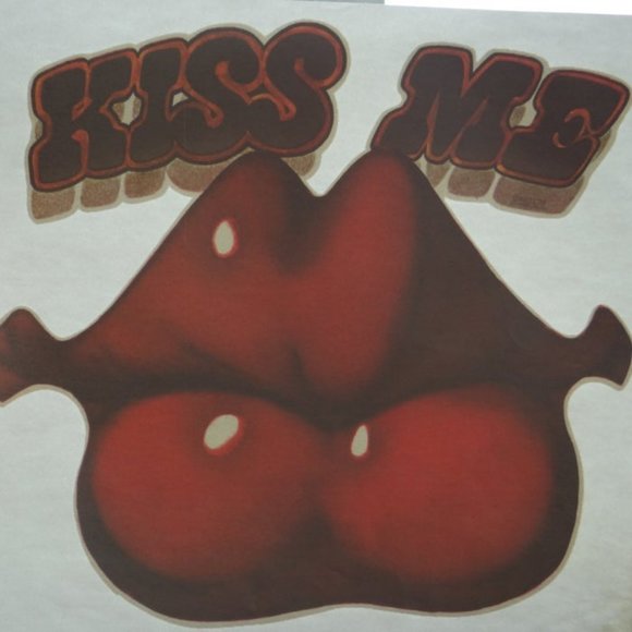 Rare Vintage Kiss Me Iron-On Transfer Dead Stock